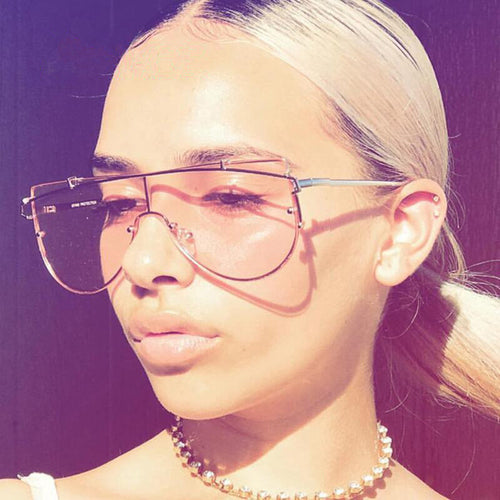 Oversized Flat Top Sunglasses