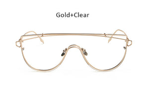 Oversized Flat Top Sunglasses