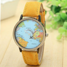 Plane Map Women's Watch